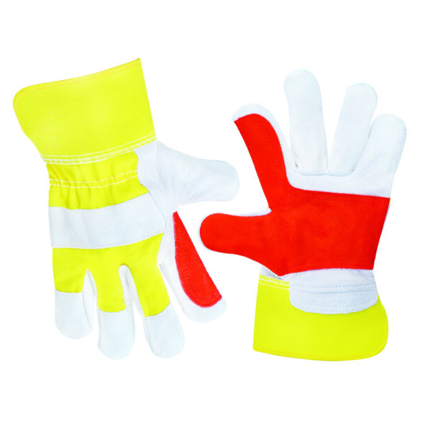 ASW1310 Heavy-Duty Leather-Palm Work Gloves with Safety Cuff - Image 3